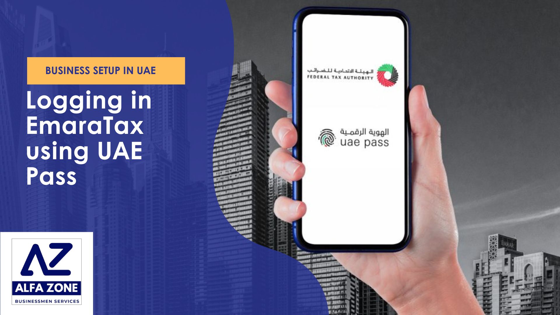 Logging in EmaraTax using UAE Pass - emaratax login